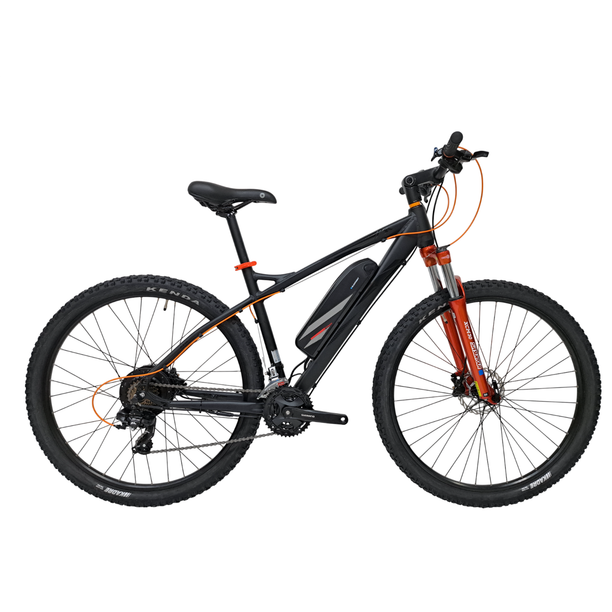 Bicicleta Graveler E-BIKE 29 48 CM Negru Portocaliu