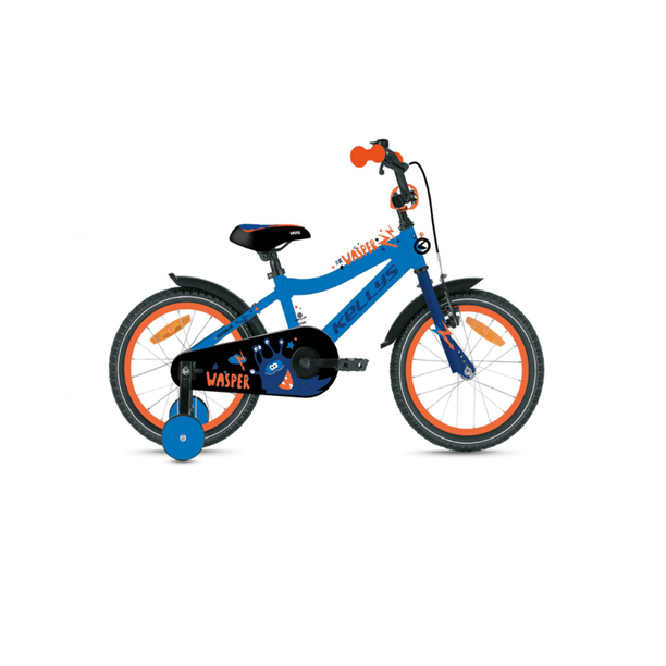 Bicicleta Copii cu Roti Ajutatoare Kellys Wasper 16 Albastru
