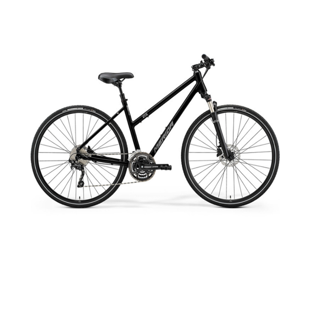 Bicicleta Trekking Merida Crossway 300 Dama, Negru-Argintiu