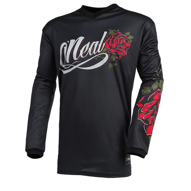 Bluza Ciclism O'Neal Element Women Roses, negru-rosu