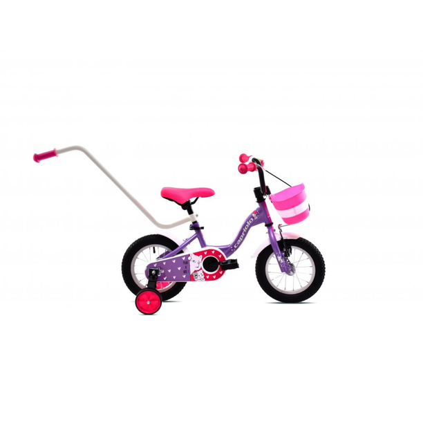 Bicicleta Copii cu Roti Ajutatoare Capriolo Viola 12 Violet-Roz