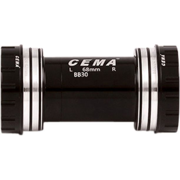 Butuc pedalier CEMA BB30 pentru Shimano W: 68/73 x ID: 42 mm Stainless Steel - Negru, Interlock