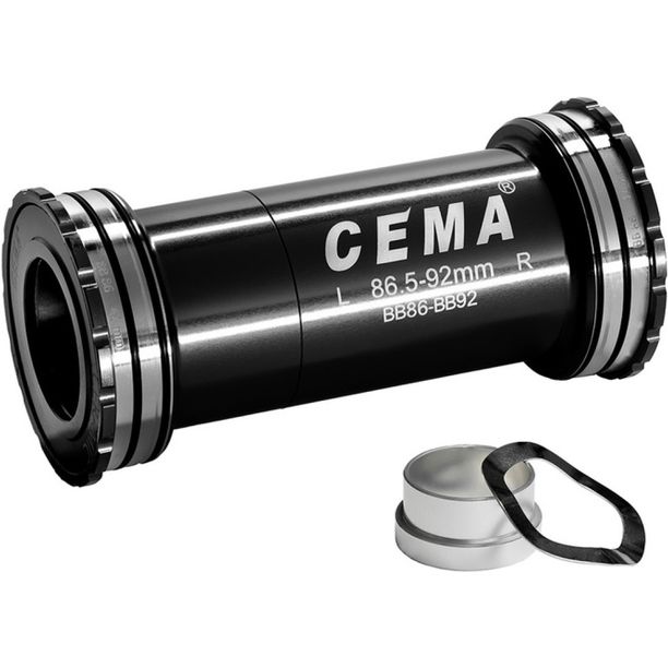 Butuc Pedalier CEMA BB89 pentru Sram GXP W: 89,5 x ID: 41 mm Stainless Steel - Negru