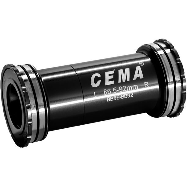 Butuc Pedalier CEMA BB89 pentru Shimano W: 89,5 x ID: 41 mm Stainless Steel - Negru