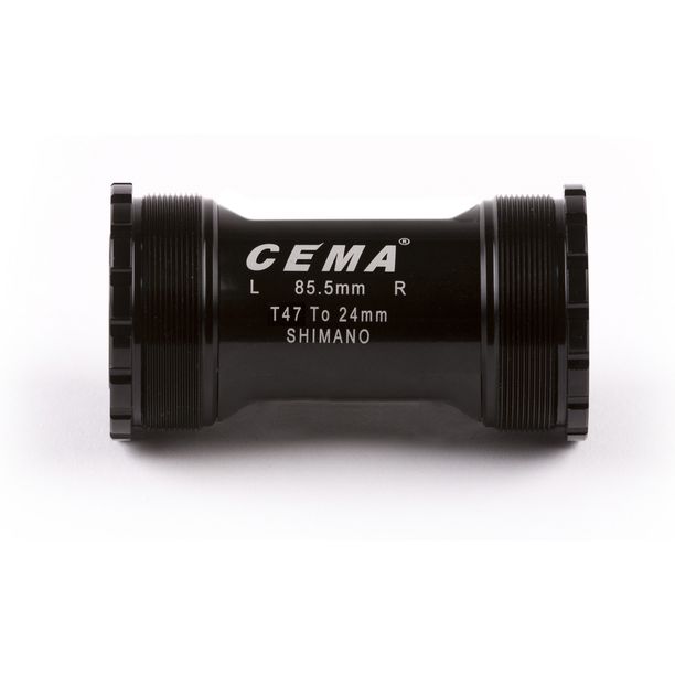 Butuc Pedalier CEMA T47 - TREK pentru Shimano W: 85,5 - M47x1,0 Stainless Steel - Negru
