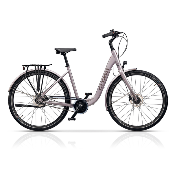 City Bike Cross Prolog IGH LS XXL, 28", argintiu-gri