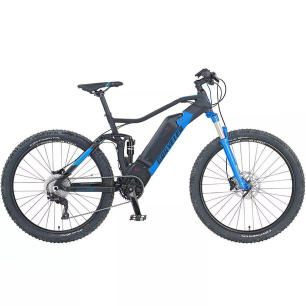 Bicicleta Graveler ESM 10 E-BIKE 27.5 48CM Albstru Negru