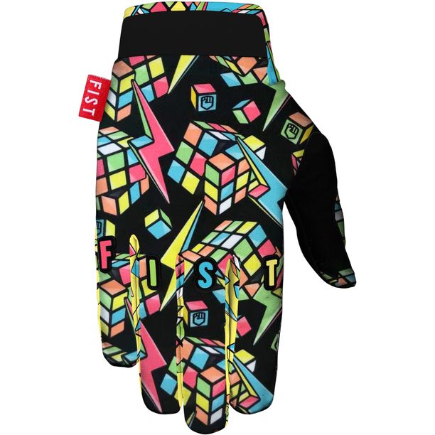 Manusi Bicicleta Puzzled FIST von Dean Lucas, Negru, galben