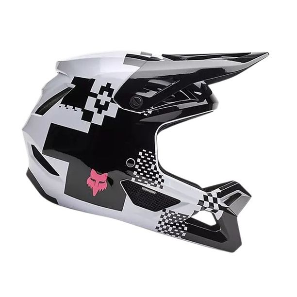 Casca Bicicleta Full Face Fox Rampage Digi Image CE/CPSC Negru-Alb