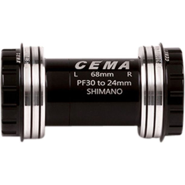 Butuc Pedalier CEMA PF30 pentru Shimano W: 68/73 x ID: 46 mm Ceramic - Negru, Interlock