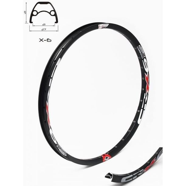 Janta Crosser X6 26 36H Capsata Negru
