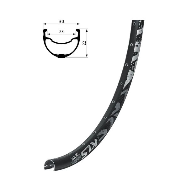 Janta Bicicleta KLS Brave DSC 36H, AV 26, negru
