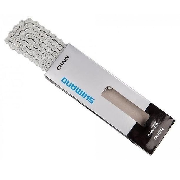 Lant Bicicleta Shimano CN-NX10, 114 zale, 1 viteza, 1/2x1/8, argintiu