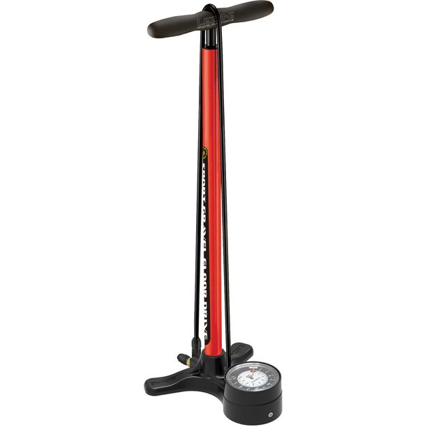 Pompa Bicicleta Podea Lezyne Gravel Sport Drive, red
