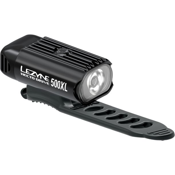 Far Fata Lezyne Hecto Drive 500XL 500LM 3 moduri solide, 2 flash, Negru