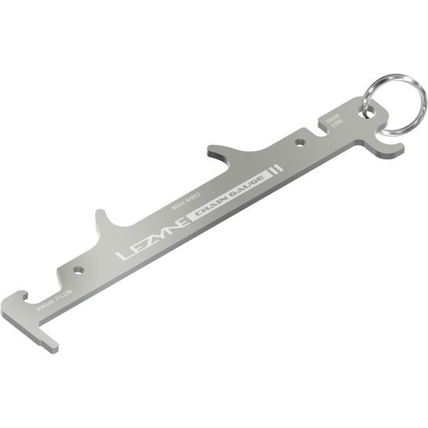 Indicator uzura lant Lezyne, 8mm, Gauge, argintiu