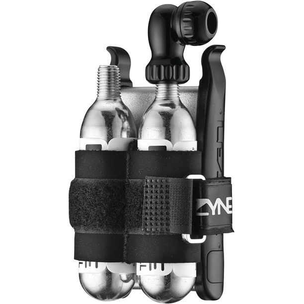 Kit Lezyne Twin Drive CO2 + kit maneta combo, Negru