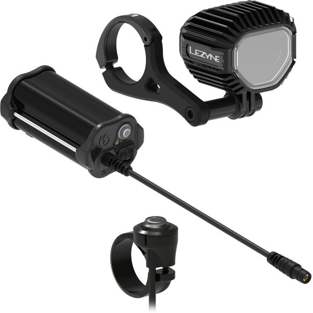 Far Fata Lezyne Super HB STVZO P1350 Plus Loaded Kit Negru Alb