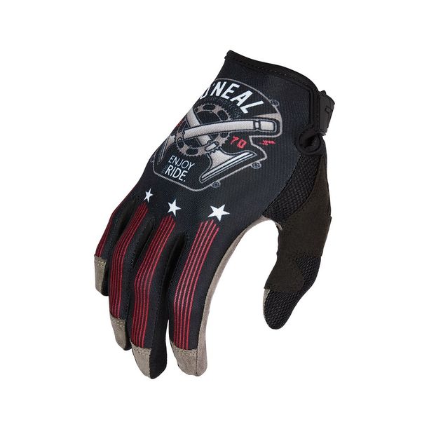 Manusi Bicicleta Lungi O'Neal Mayhem Piston Negru-Rosu-Alb