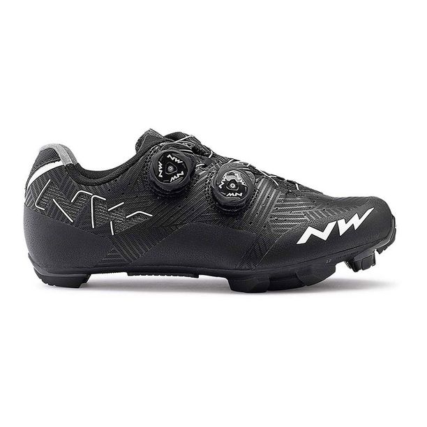 Pantofi Ciclism Northwave MTB Rebel, negru-alb