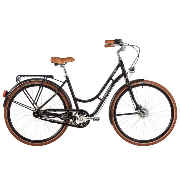 City Bike Kenzel Nostalgic Deluxe 3 viteze 28 Roller 5 Negru