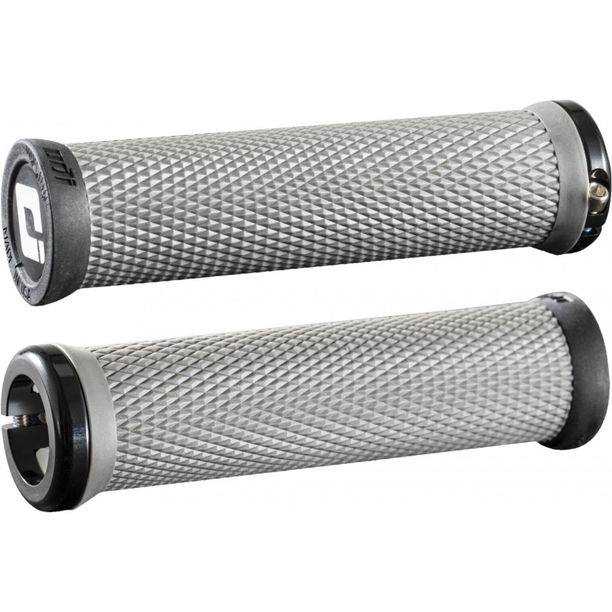Mansoane Bicicleta Odi Elite Motion Lock-On 2.1, cleme negre, 130mm, Gri