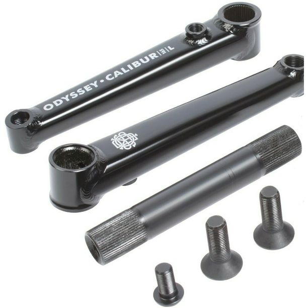 Angrenaj Pedalier Odyssey 3-PC CrMo Calibur V2 175mm RHD/LHD negru