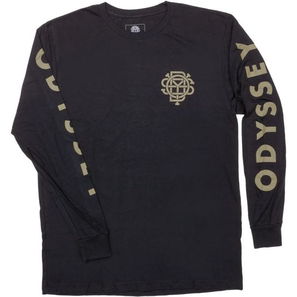 Bluza Ciclism Odyssey Futura negru/olive bedruckt