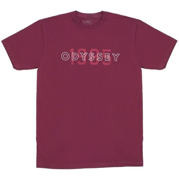 Tricou Ciclism Odyssey Overlap burgundy