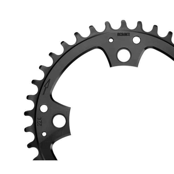 Foaie Angrenaj KMC 38T 3mm BCD104 AL7075 Negru