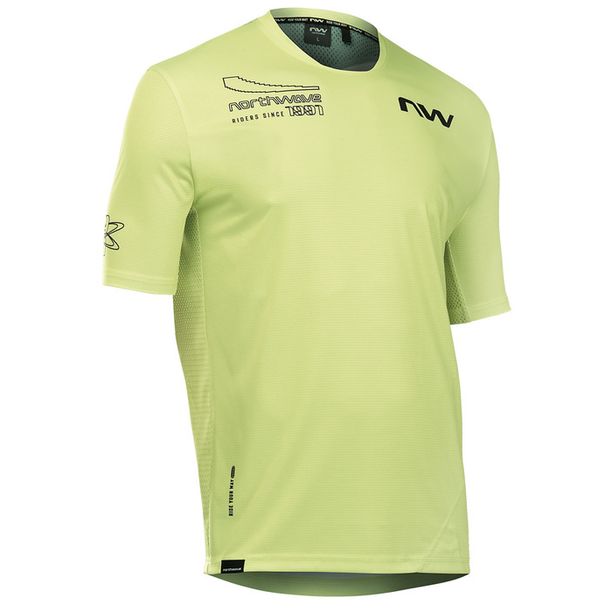 Tricou Ciclism Northwave Edge 2 Scurt Cool Matcha Galben