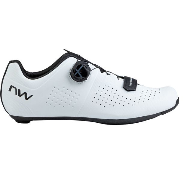 Pantofi Ciclism Northwave Road Storm Carbon Alb-Negru