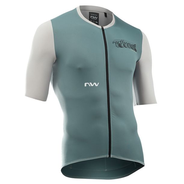 Tricou Ciclism Northwave Essence Evo Short Sleeves Sage Albastru-Gri