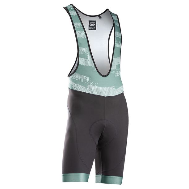 Pantaloni Scurti cu Bretele Northwave Active Evo Negru-Verde