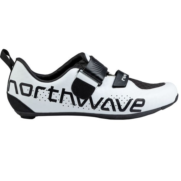 Pantofi Ciclism Northwave Triatlon Tribute Carbon Alb-Negru