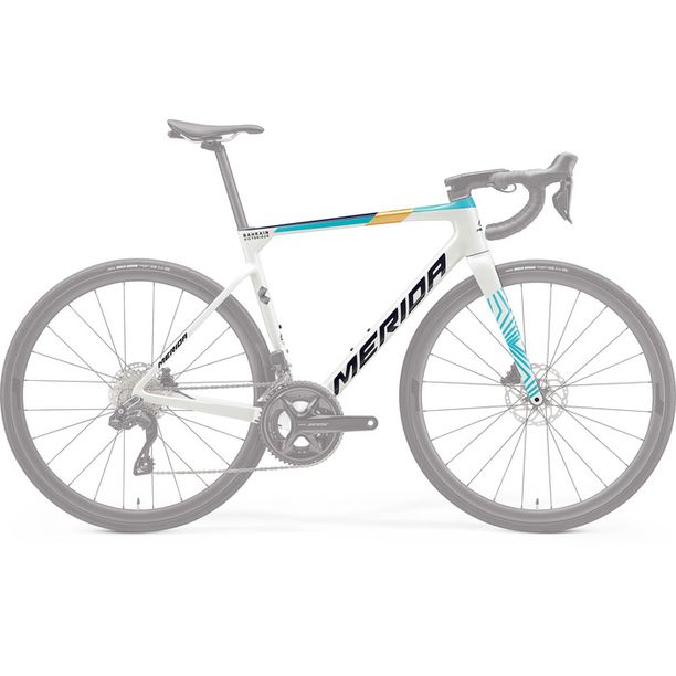 Cadru Bicicleta Merida Scultura 6000 Team Replica 2025 Alb-Albastru