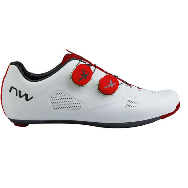 Pantofi Ciclism Northwave Road Revolution Alb-Rosu