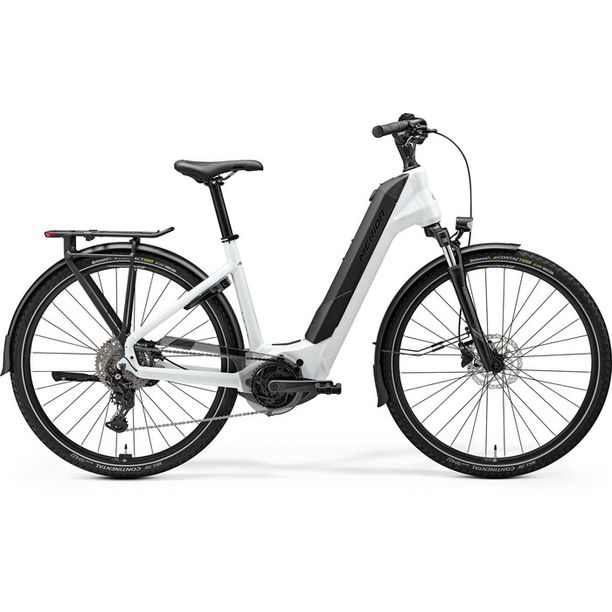 Bicicleta Electrica Trekking Merida eFLOAT City 400 EQ Alb-Gri 2025