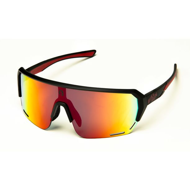 Ochelari Ciclism Bikefun Summit, rama neagra, lentile rosii