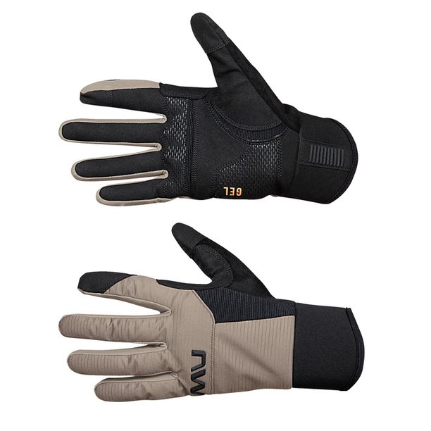 Manusi Bicicleta Lungi Iarna Northwave Fast Gel Crem-Negru