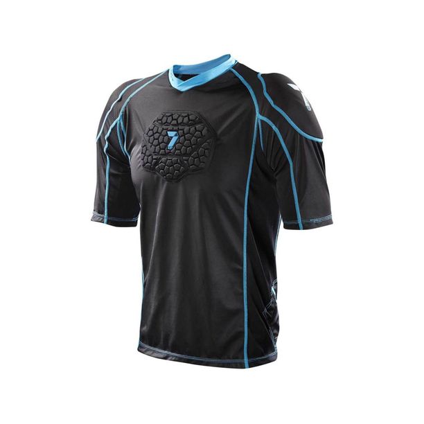 Tricou Ciclism 7iDP Flex prosuector negru-albastru