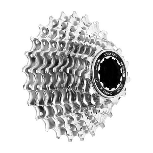 Pinioane casetate Shimano Tiagra CS-HG500, 10 viteze, argintiu