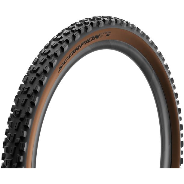 Anvelopa Pirelli Scorpion E-MTB M Classic, 27.5 x 2.6, HyperWALL, 60 SmartGRIP Gravity, pereți maro deschis, TLR
