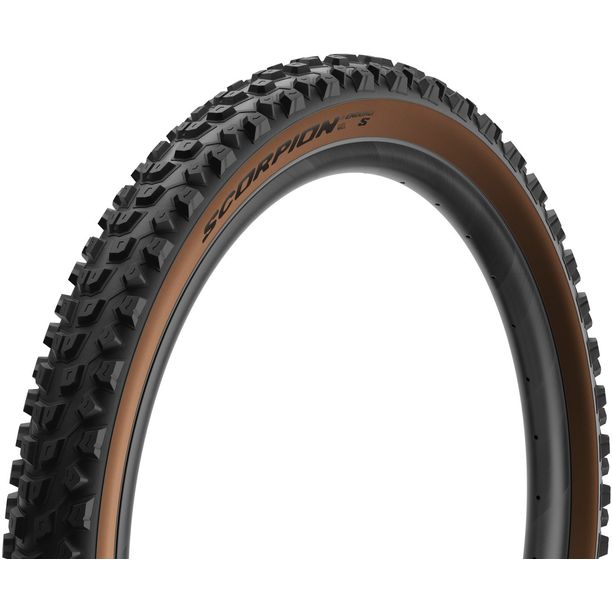 Anvelopa Pirelli Scorpion Eduro S Classic, 29 x 2.6, HardWALL, 60 TPI SmartGRIP Gravity, flanc maro deschis, TLR