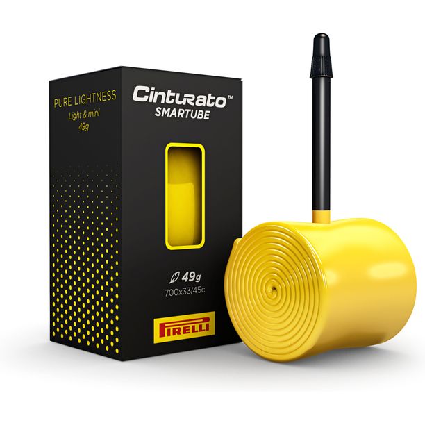 Camera bicicleta Pirelli Cinturato SmarTUBE 33/45-622, Presta 60mm Galben cu valva neagra