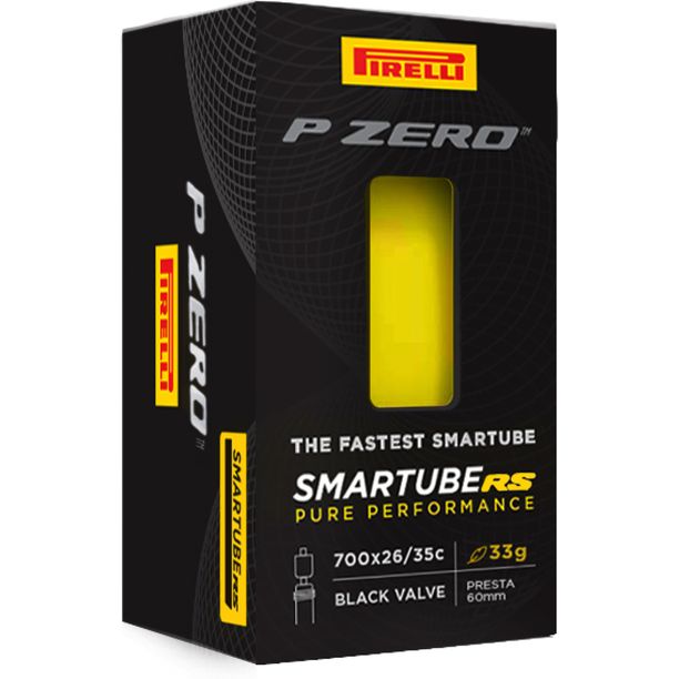 Camera bicicleta Pirelli P ZERO SmarTUBE RS 26/35-622, Presta 60mm Galben cu valva neagra