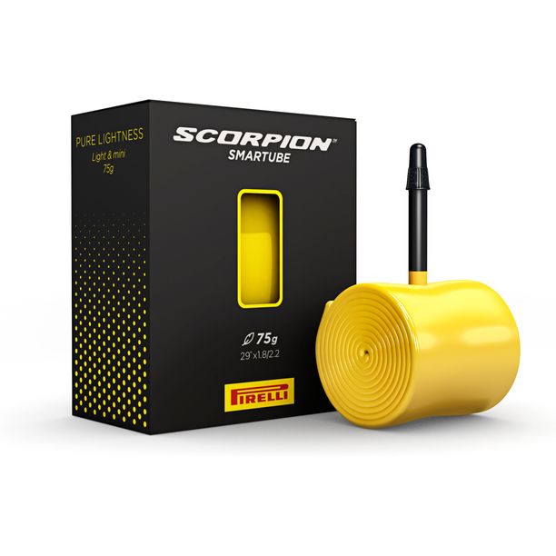 Camera bicicleta Pirelli Scorpion SmarTUBE 46/58-622, Presta 42mm Galben cu Valva Neagra