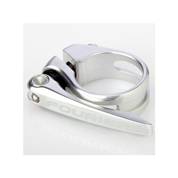 Colier Bicicleta prindere rapida Fouriers Al-6061-T6-34.9x31.6, argintiu