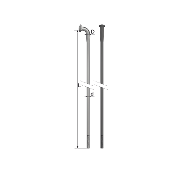 Spita MACH1 GALVA - 294 x 2 mm Negru