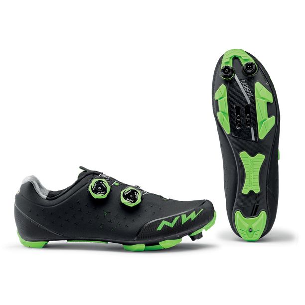 Pantofi Ciclism Northwave MTB REBEL, negru-verde